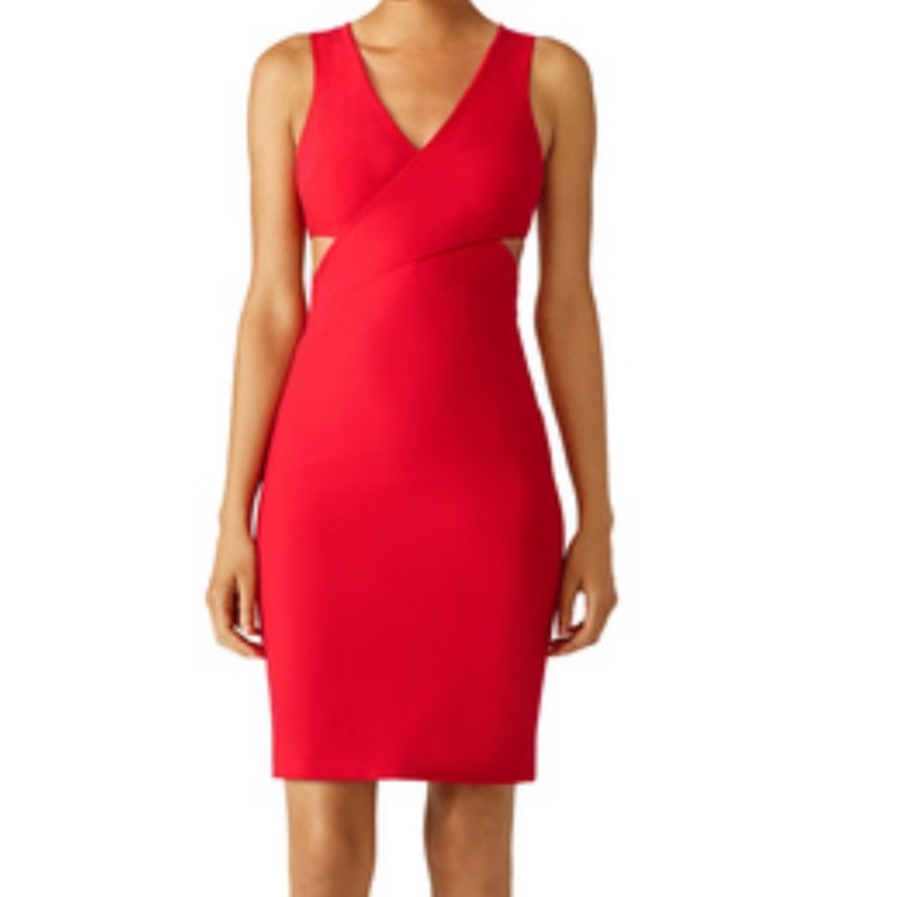 Elizabeth and James red Aldridge dress